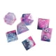 thumbnail image 5 of Juego de dados de 7 Uds., dados poliédricos de colores de resina con remolino de cielo estrellado para juego de mesa, fuente plateada, 5 of 14