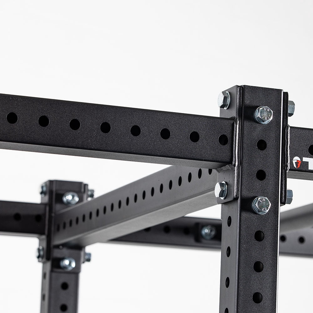 Titan Fitness X-3 Flat Foot Power Rack Extension Kit, 82" Height x 24" Depth, 3x3 11-Gauge Steel Uprights, Bolt-Together Rack Expansion for Home Gym