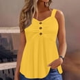 thumbnail image 6 of Ahdbta Womens Cute Babydoll Tank Tops Sleeveless Ruched Front Button Summer Peplum Flowy Going Out Y2K Camisole, 6 of 9