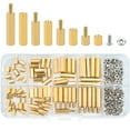 thumbnail image 5 of 180 Pcs M2 5 Brass Hex Standoff Screw Nut Kit for Electronics Assembly, 5 of 10