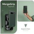 thumbnail image 3 of TUDIA MergeGrip Google Pixel 8a Case 2024 Compatible MagSafe Double Couche - Vert Pin, 3 of 7