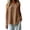 Brown, variant on CHUMUD Women's Cotton Linen Tank Top, Sleeveless Crewneck Pullover, Side Slit Casual Summer Blouse, S-2XL