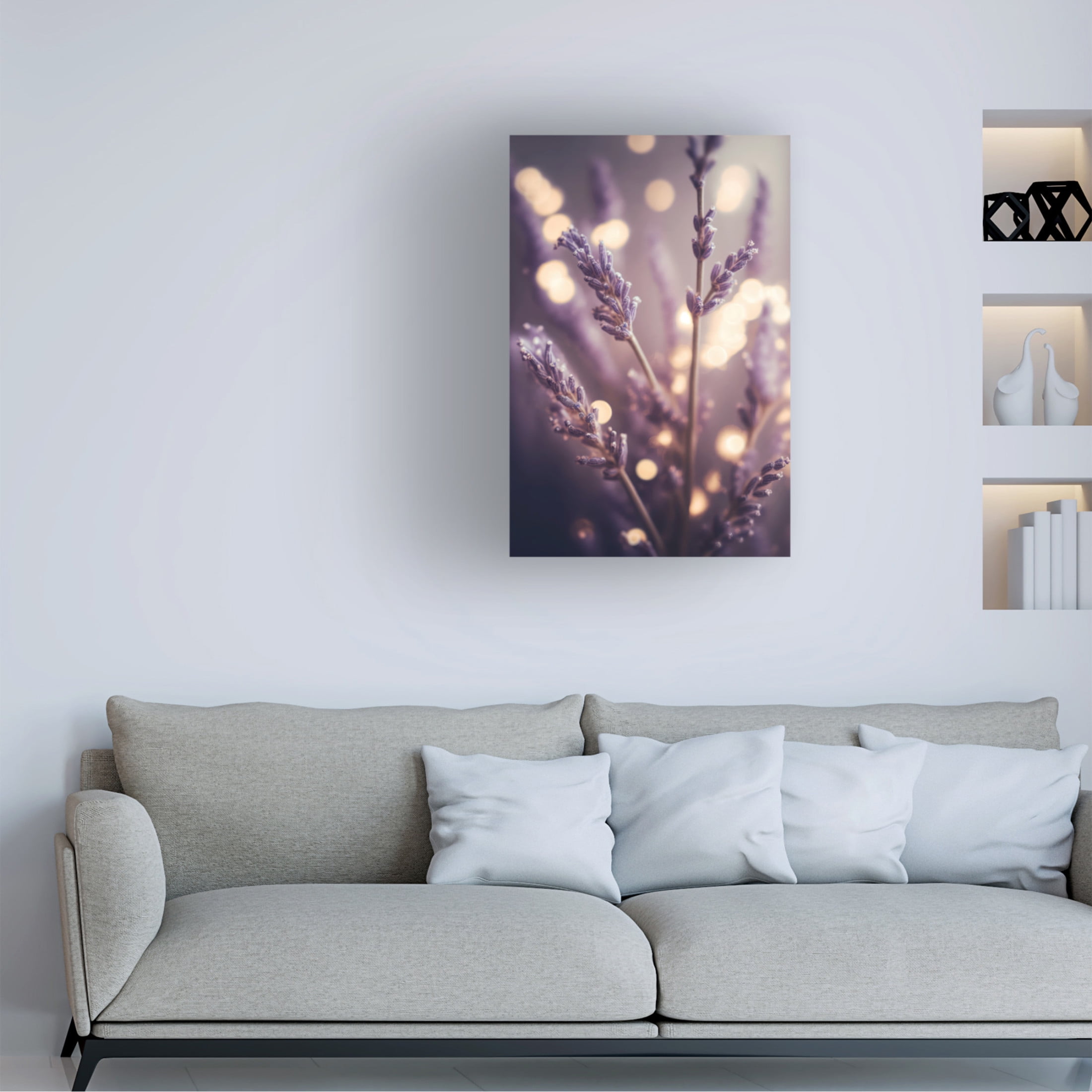 Canvas Wall Art - Treechild 'Lavender Detail' Wall Art for Living Room, Bedroom, or Office D?cor by Trademark Fine Art - 30 x 47 Inches