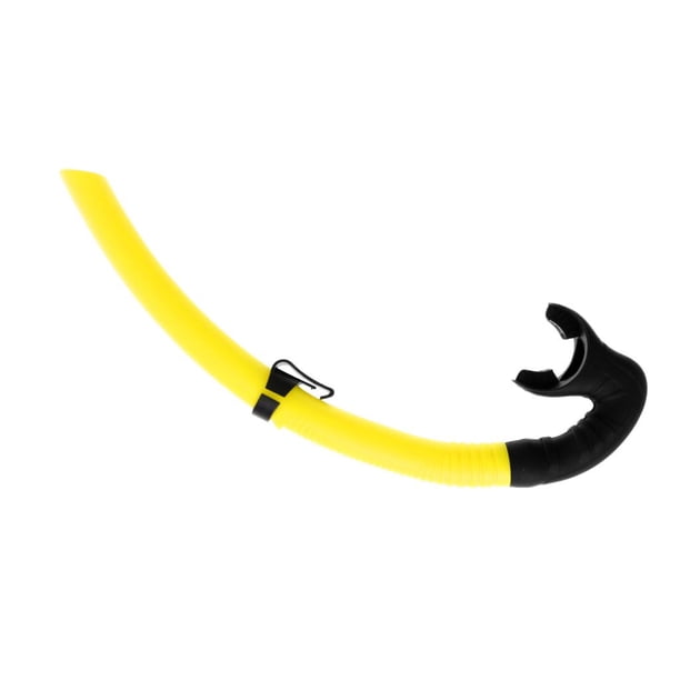 Tubo De Respiración Húmedo Universal Snorkeling Snorkel Submarinismo Buceo Libre Tubo De Aire Buceo Swim Equipment Con Boquilla De Silicona Suave Amarillo Soledad Tubo de respiración mojado
