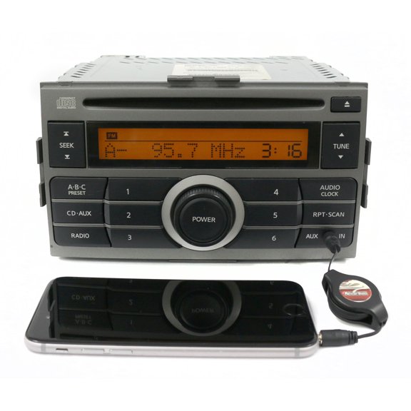 Restored 2007 2008 2009 OEM Nissan Sentra AM FM CD w Factory w Aux 28185ET000 (Refurbished)
