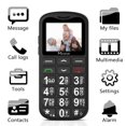 thumbnail image 2 of Big Button Mobile Phone SOS for Elderly Senior Cell Phone (Black) - Medihill, 2 of 11