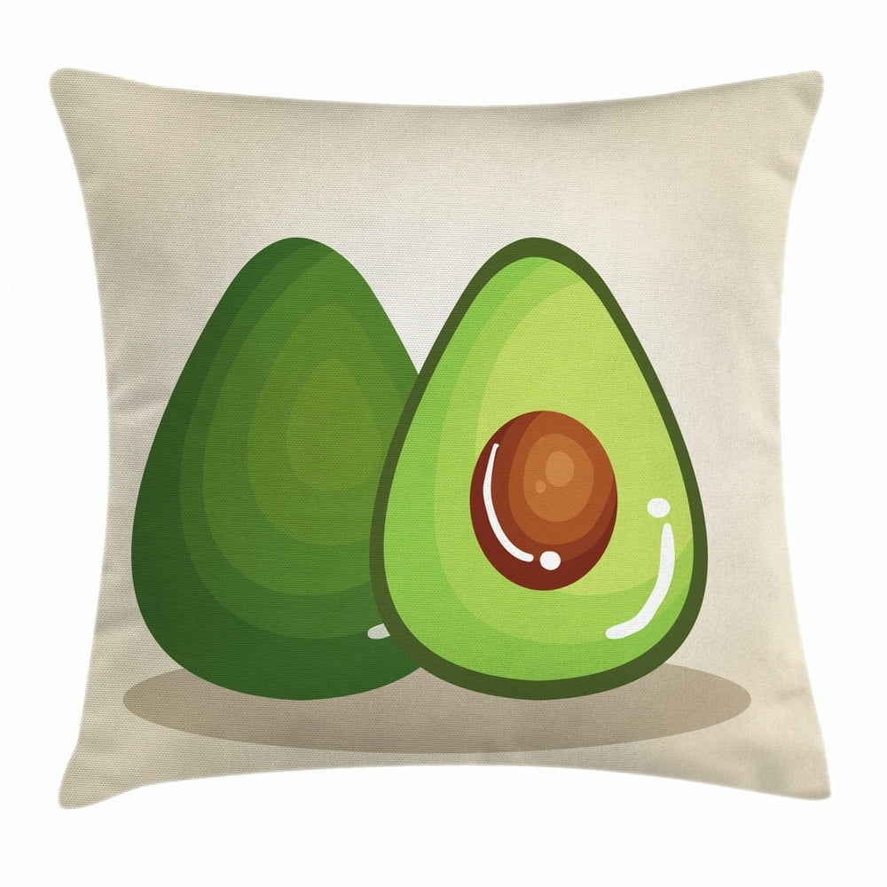 avocado cushion fluffy
