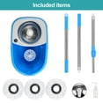 thumbnail image 7 of Spin Mop and Bucket with Wringer Set On Wheels, 360° Spinning Mop Bucket System for Floor Cleaning, 3 Microfiber Mop Replacement Head Refills, 61" Stainless Steel Adjustable Handle for Home Blue, 7 of 7