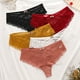 thumbnail image 3 of Tanga de encaje sexy de alta gama para mujer, lencería con lazo cruzado en la cintura a media altura, 3 of 6
