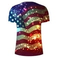 thumbnail image 4 of cllios 4th of July Shirts Men Patriotic Red White and Blue Graphic Tees Big and Tall Slim-fit Crewneck Top Fitness Gym Short Sleeve T Shirt, 4 of 5