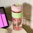 thumbnail image 6 of HengDidi Large Capacity Sports Water Bottle with Straw and Measurement Markings - 800ml Leak-Proof, Food Grade Plastic, Hand Strap for Gym, Outdoor, Office Use, 6 of 7