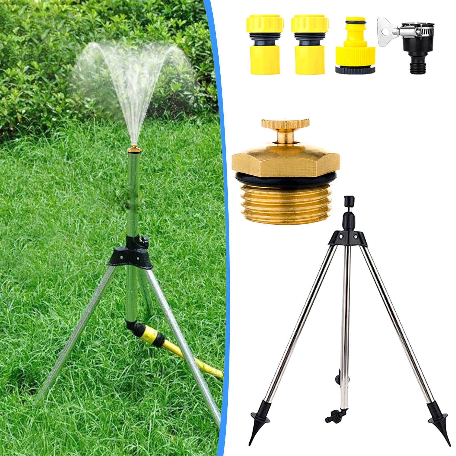 2023 Upgraded Stainless Steel Rotary Irrigation Tripod Telescopic