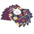 thumbnail image 2 of XMXT Woven Placemats Set of 4, Candy Christmas Balls Stain Resistant Table Runner Anti-Skid Place Mats for Dining Table, 12 x 18 inches, 2 of 6