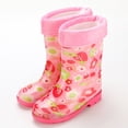 thumbnail image 4 of Gelikeya Little Boy Rain Boots Outdoor Wear Light Up Rainboots Back To School Shoes (Light Pink2, Size 10.5-11 Years), 4 of 4