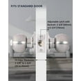 thumbnail image 4 of ( ) Matte Interior Door Knob with Lock for Bedroom/Bathroom Keyless Privacy Door Knobs for Bed/Bath by, 4 of 7