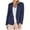 Blue, variant on Womens Cotton Linen Suit Jackets Casual Long Sleeve Button Lightweight Blazer Turndown Collar Jacket with Pockets Gold XXXXL