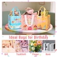thumbnail image 4 of 12 Pack Birthday Gift Bags,Reusable Non-Woven Gift Bags for Kids,7.87x7.87x 5.9 in Happy Birthday Bag with Handles for Birthday Baby Shower Wedding Party Supplies, 4 of 7
