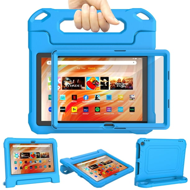 Funda para tablet DJ&RPPQ Fire HD 10 y Fire HD 10 Plus Kids Blue