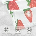 thumbnail image 5 of Yayeee 2 Pack Hand Towels for Bathroom 100% Cotton 16" x 28" Soft Absorbent Kitchen Towel, Strawberry, 5 of 7