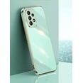 thumbnail image 2 of Compatible with Galaxy A32 5G Case Cover Cute Full Camera Lens Protection & Electroplate Shockproof Edge Bumper Soft TPU Protective Phone Cases for Samsung Galaxy A32 5G 6.5"-Light Green, 2 of 12