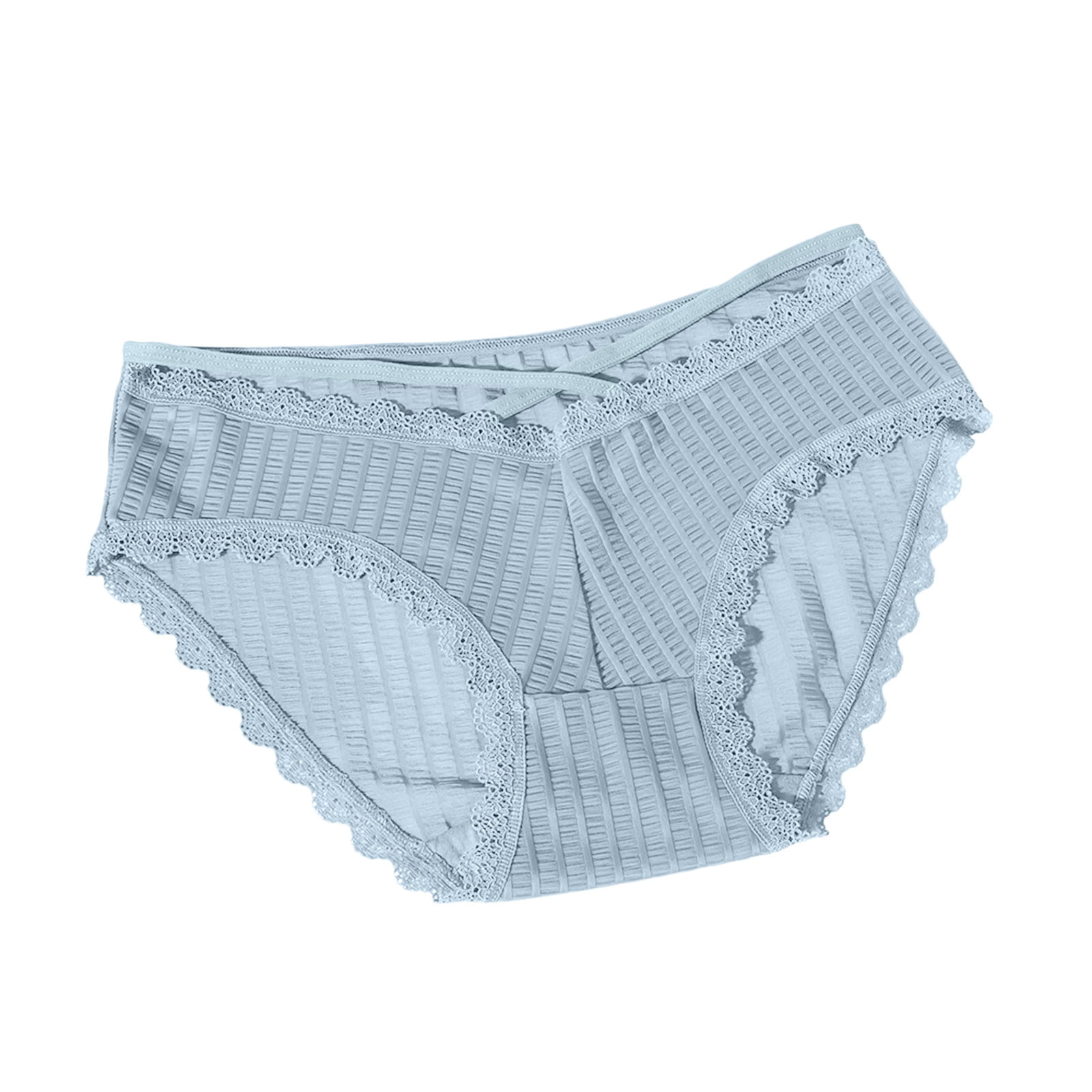 Saturey 3 Pcs/Set Panties Women Ultra-Thin Ice Silk Underwear Women Lace  Edge Low Waist Lingerie Femme Transparent Comfortable Underpants-XL :  : Fashion
