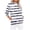 White, variant on CQONEPT Sweatshirts for Womens Stripe Crewneck Long Sleeve Shirts Casual Trendy Outdoor Tunic Tops Orange L