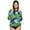 Foil Ferns, variant on INGEAR Long Sleeve Loose Rash Guard With Hood Sun Shirt Women Beach Coverup UV Sun Protection Shirt Quick Dry Hoodie