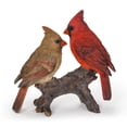 thumbnail image 4 of Hi-Line Gift Ltd 87758-N Cardinal Couple On Stump Garden Statue, 4 of 4