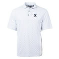 thumbnail image 2 of Men's Cutter & Buck White Xavier Musketeers Big & Tall Virtue Eco Pique Tile Print Recycled Polo, 2 of 3