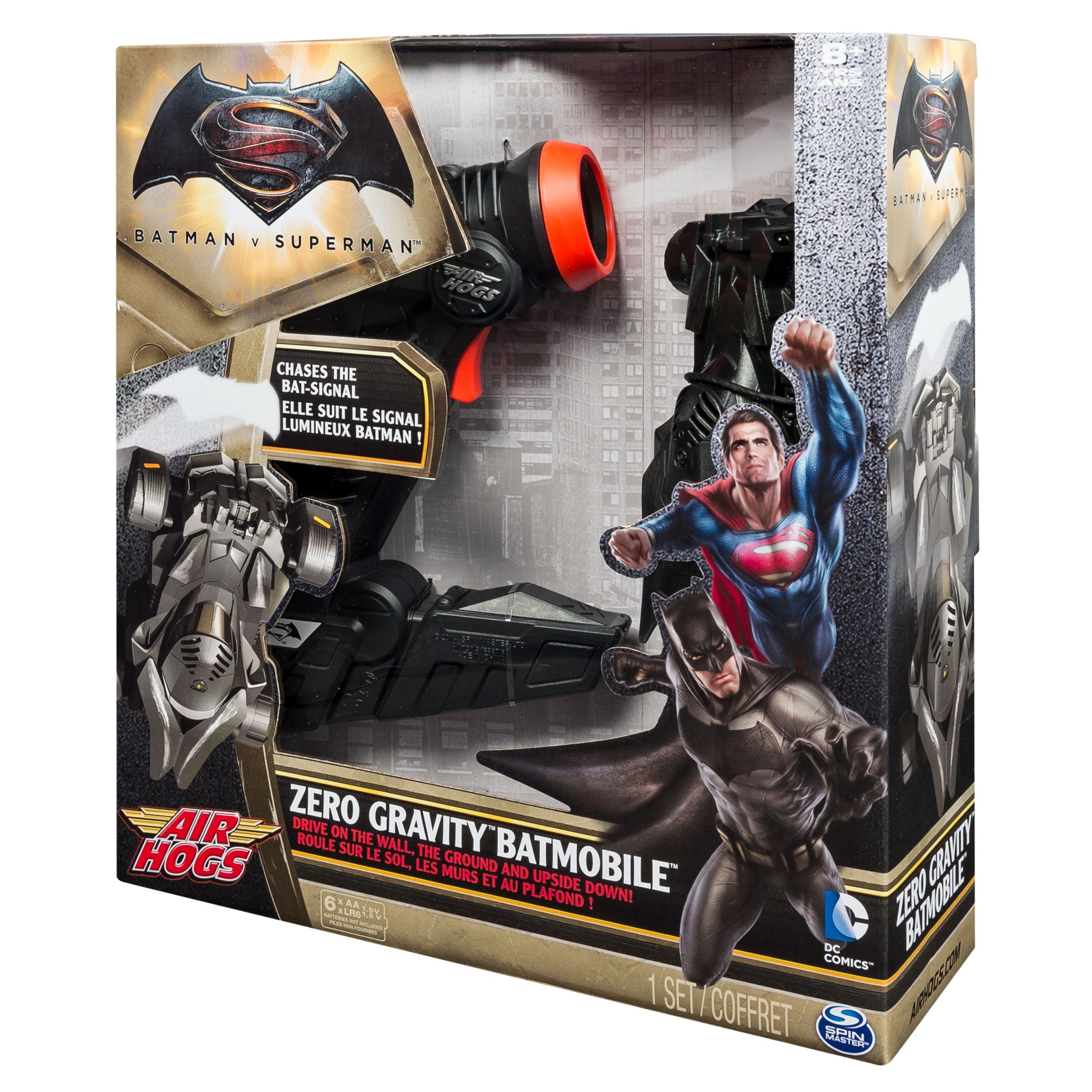 Air Hogs, Batman v Superman, Zero Gravity Batmobile RC Vehicle 