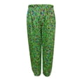thumbnail image 4 of WERYOUNG Pantalon de Performance Filles Garçons Été Décontracté Scintillant à Paillettes Léopard Imprimé Extensible Taille Élastique Jambe Droite Pantalon Bébé Polyvalent Mode Urbaine, Vert, 7-8 Ans, 4 of 4