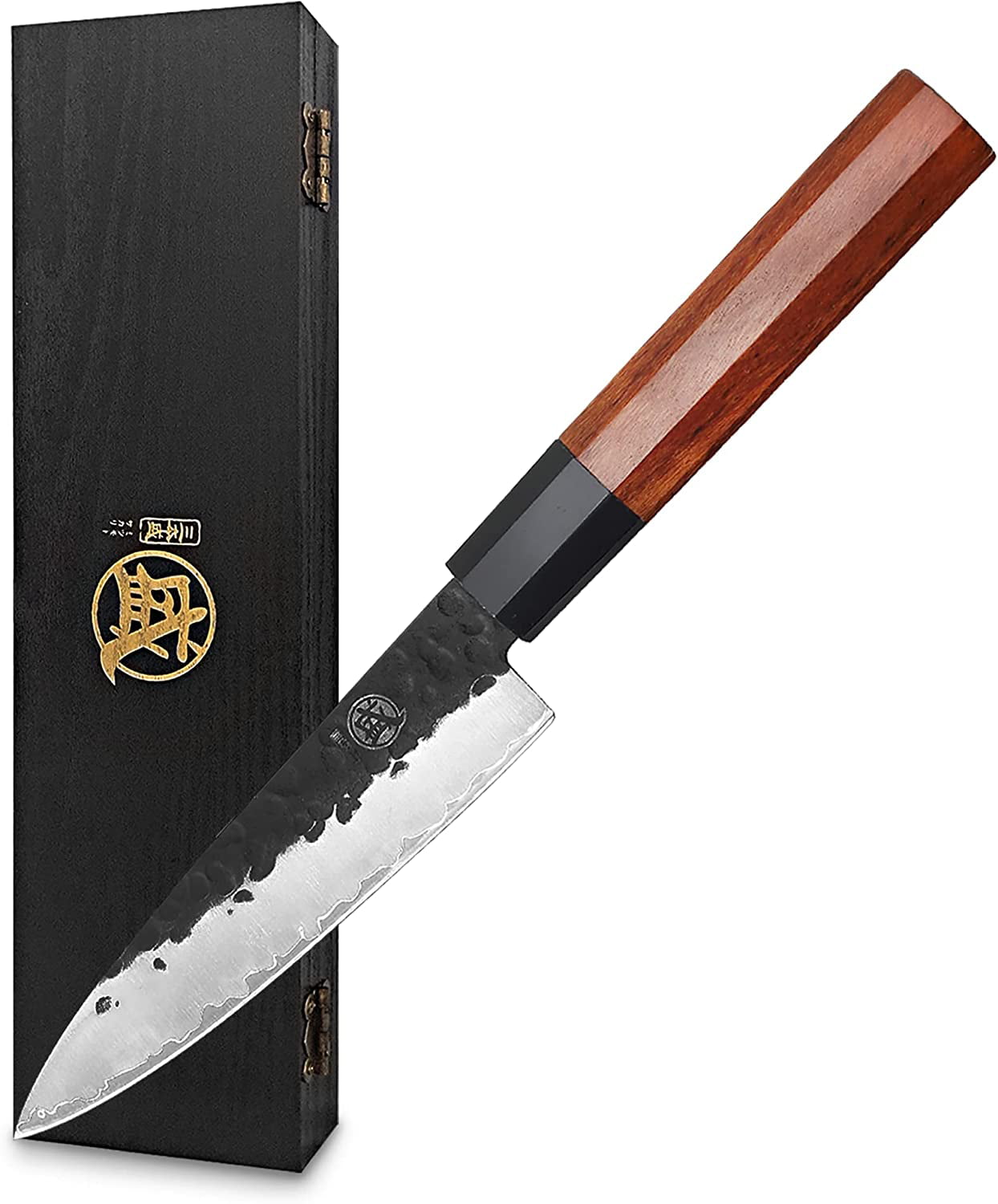 MITSUMOTO SAKARI 8 inch Japanese Kiritsuke Chef Knife, Hand Forged 67  Layers 440C Damascus Steel Kitchen Knives, Professional Meat Sushi Chef's  Knife