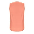 thumbnail image 5 of Ohufall Tank Tops for Womens Summer Casual Solid Color Pullover Keyhole Neckline Sleeveless Tees Fashion Loose-fitting Pleated Sleeveless Tops, 5 of 5