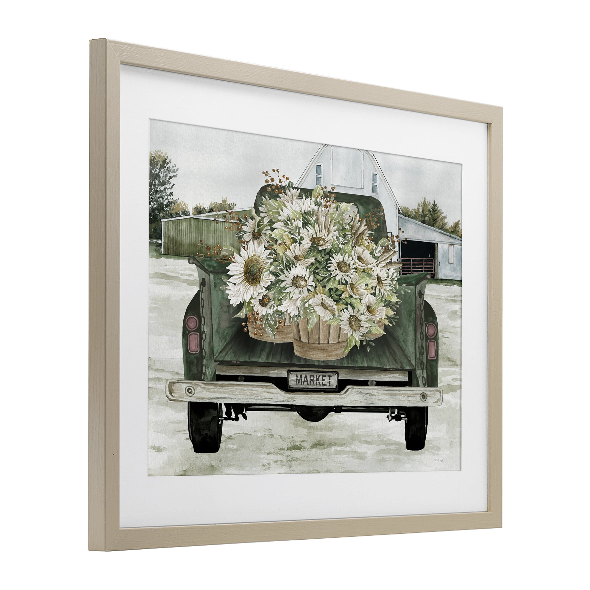 Stupell Industries Country Flower Delivery Baskets Birch Framed Print Under Glass, design by Cindy Jacobs