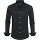 thumbnail image 1 of J.VER Camisas de vestir para hombre, camisa formal de manga larga, elástica, sin arrugas, informal, con botones, 1 of 4