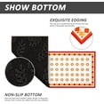 thumbnail image 4 of 2 PCS Farmhouse Kitchen Mats and Rug Set - Vintage Water Absorb Microfiber Kitchen Rug Non Skid Washable for Bathroom Laundry Room 17"x29.5"+17"x47", Orange&Red, 4 of 6