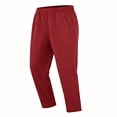 thumbnail image 7 of HAOTAGS Boys Sweatpants (2-15) Open Bottom Elastic Waist Loose Casual Workout Side Pockets Jogger Pants Red Size 12, 7 of 7