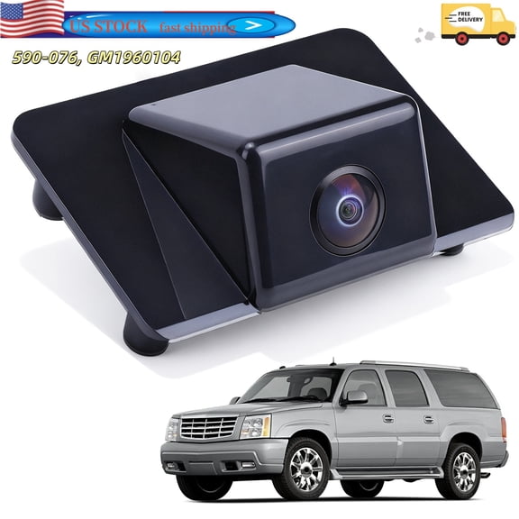 Rear View Backup Camera Fit for Cadillac Escalade for Chevrolet Suburban 2007-2008 Tahoe 2007-2013 Yukon 2007-2008 Parking Reverse Camera Replacement 590-076, GM1960104