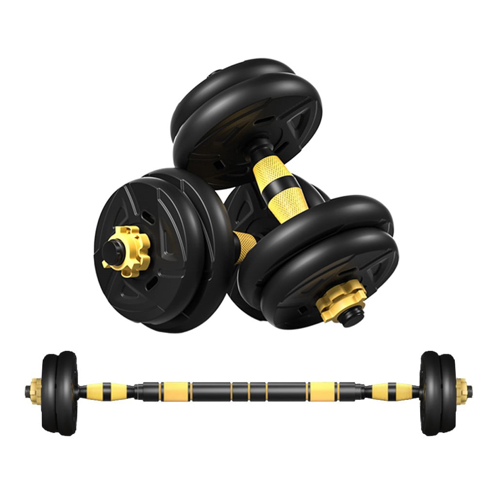 GYM Adjustable Dumbbell Set 22 44 66 88lb Weight Barbell Plates Home Workout