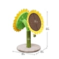 thumbnail image 2 of Catry 26" Sunflower Cat Scratcher with Replaceable Sisal Post, Double Jute Scratching Pads, for Multi-cat Home, 2 of 8