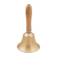 thumbnail image 2 of Campana de Mano de Latón Hugo Campana de Cena Mango de Madera 80 mm x 207 mm, 2 of 10