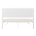 thumbnail image 3 of Buzz & Bloom Kids Full-Size Platform Bed with Panel Headboard and Footboard, White, 3 of 12