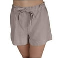 thumbnail image 2 of Shorts for Women,Clearance Women's Summer Casual Shorts High Waist Zipper Solid Shorts Pants, 2 of 5