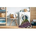 thumbnail image 2 of Ahgly Company Machine Washable Indoor Square Transitional Charcoal Black Area Rugs, 6' Square, 2 of 7