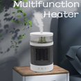 thumbnail image 2 of Advancent Calentador de escritorio 3 en 1 para el hogar, Hotel, oficina, sala de estar, dormitorio, humidificador con luz nocturna, calentador de estufa, Humidificadores  enchufe de EE. UU. NO1 Advancent HA066640-01, 2 of 6