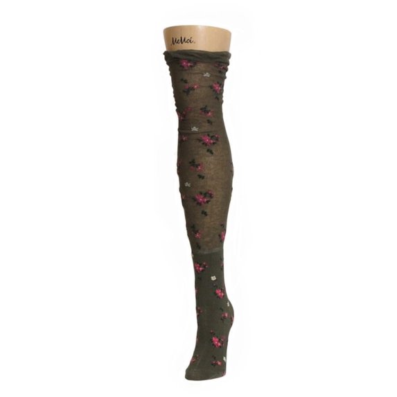 MeMoi Botanic Over The Knee Warm Cotton Blend Socks - Womens - Female