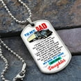 thumbnail image 2 of Driver Profession - Driver Dad Gift - Gift From Daughter - Driver's Daughter - Driver Jobs - Driver Father Birthday Gift - Graphic Military Dog Tag Necklace (Optional Personalized Engraving), 2 of 5