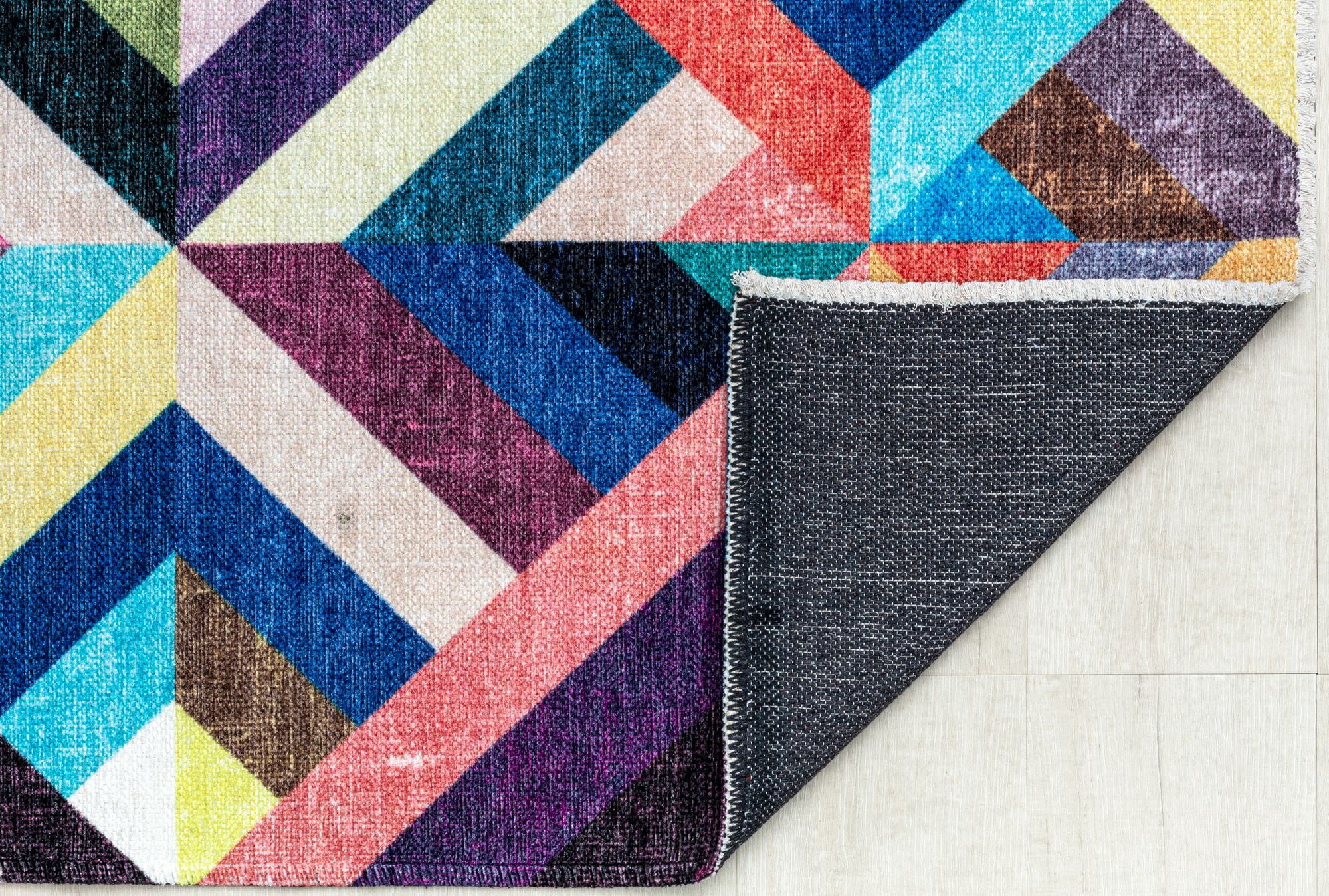 Elizabeth Sutton MI25A Bright Side Abstract Modern Multicolor Area Rug, 7'10"X10'0"