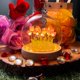 thumbnail image 5 of Lámpara nocturna ALYMACK Tulip Globe de cristal con base de madera, 5 of 8