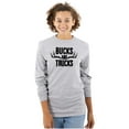 thumbnail image 3 of Bucks and Trucks Deer Hunting Antlers Long Sleeve TShirt Men Women Brisco Brands S, 3 of 6